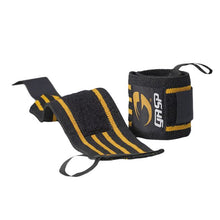  Gasp Hardcore Wrist Wraps Black/Yellow