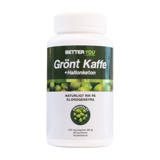 Grönt kaffe & Hallonketon 120k